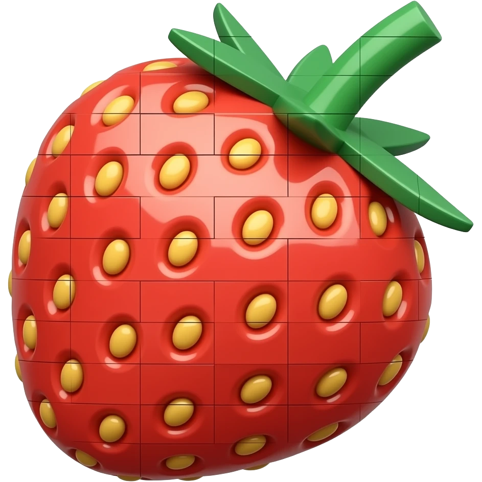 lego strawberry emoji