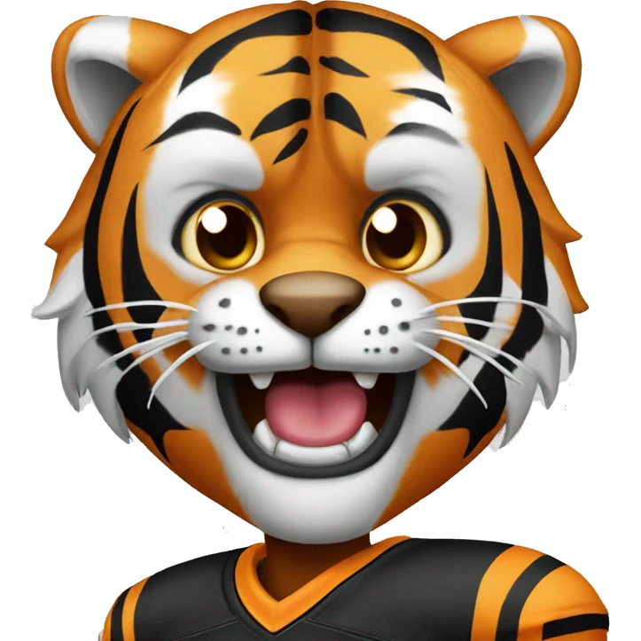 Tiger with jersey emoji