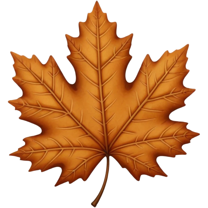 brown maple leave emoji