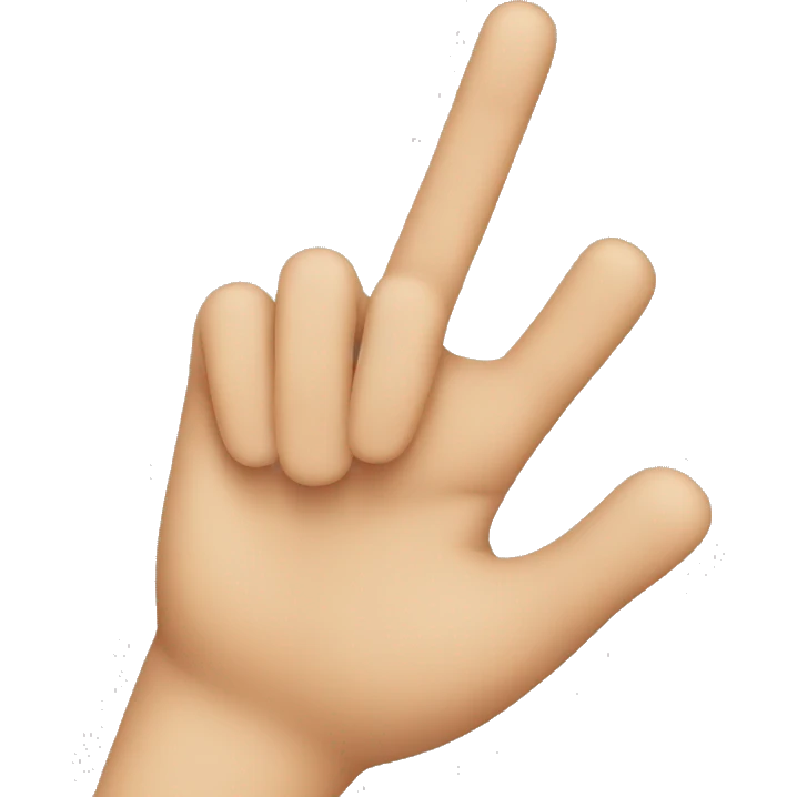 two fingers emoji