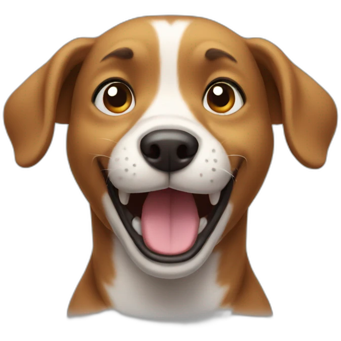 excited dog emoji