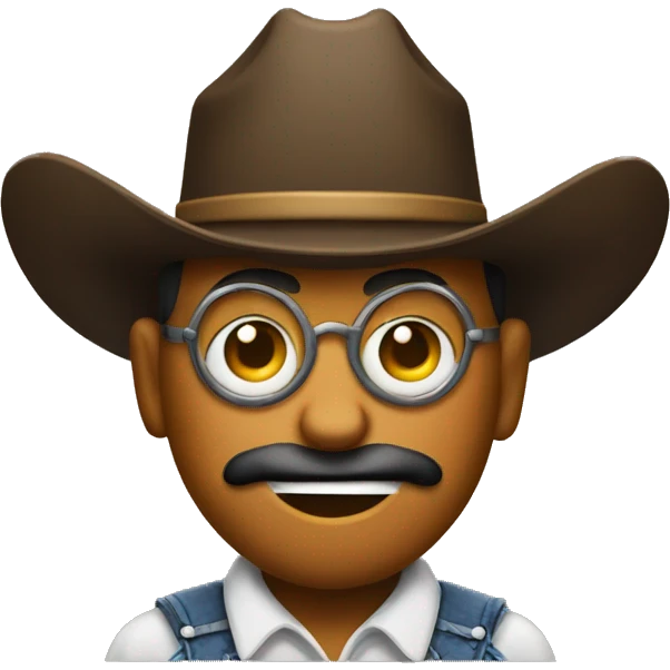 cowboy emoji with monocle emoji