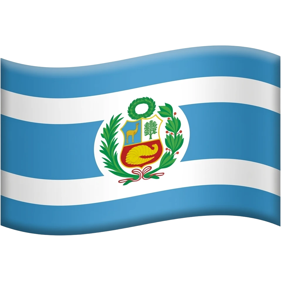 peru flag but the stripes are blue emoji