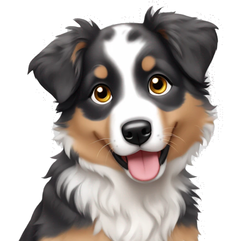 merle australian shepherd puppy emoji