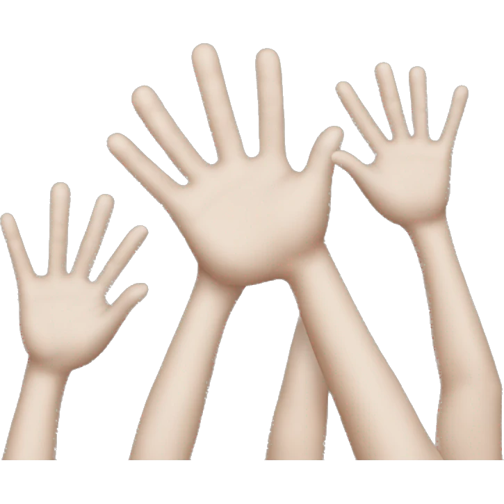 hands up emoji