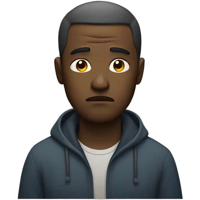 White man sulking  emoji
