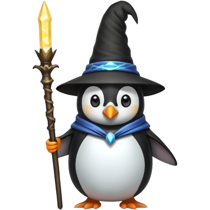 Penguin Wizard emoji