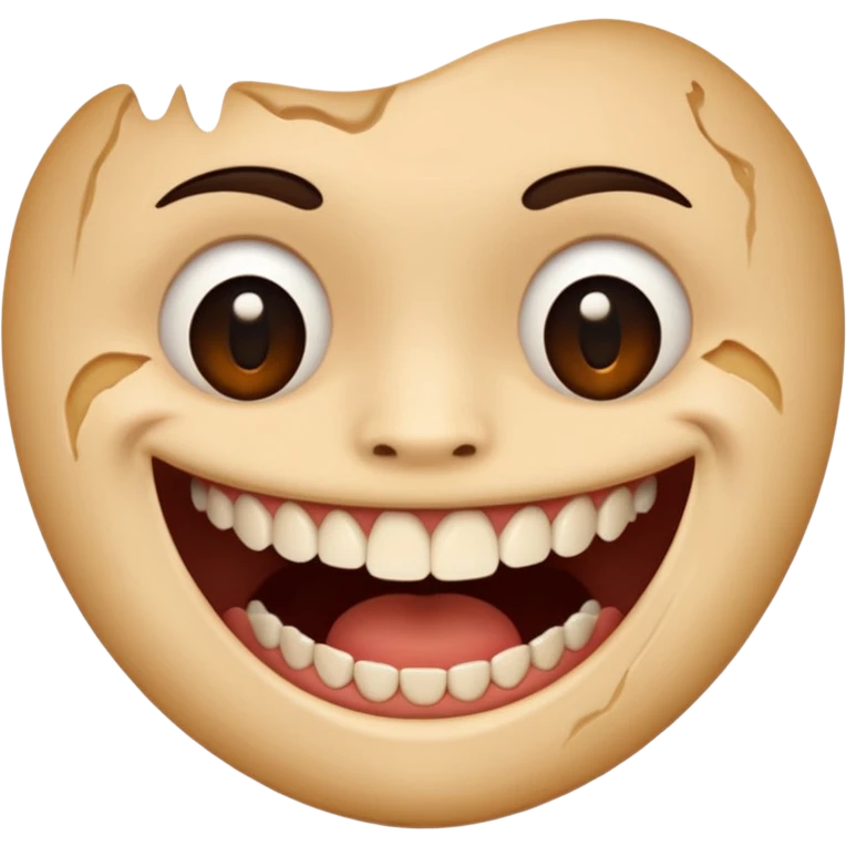 Face eating  emoji