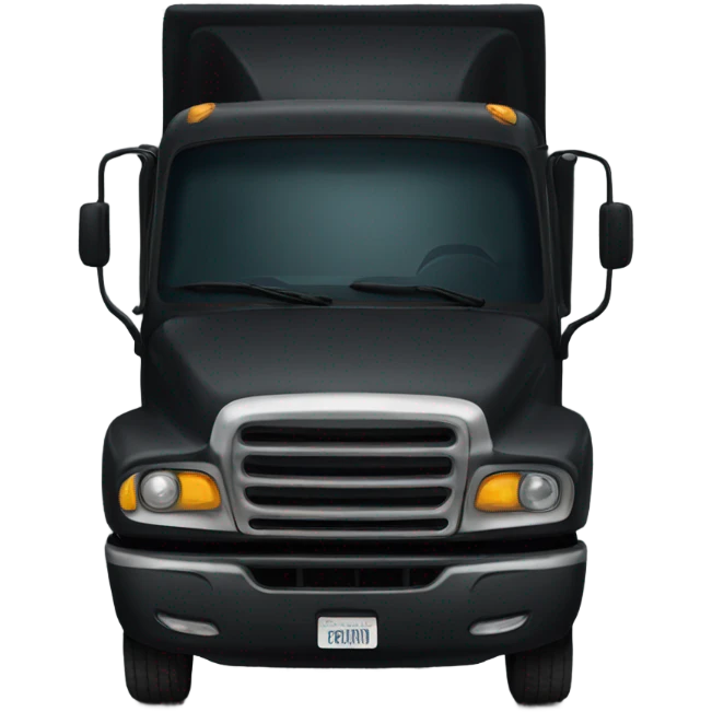 Black truck  emoji