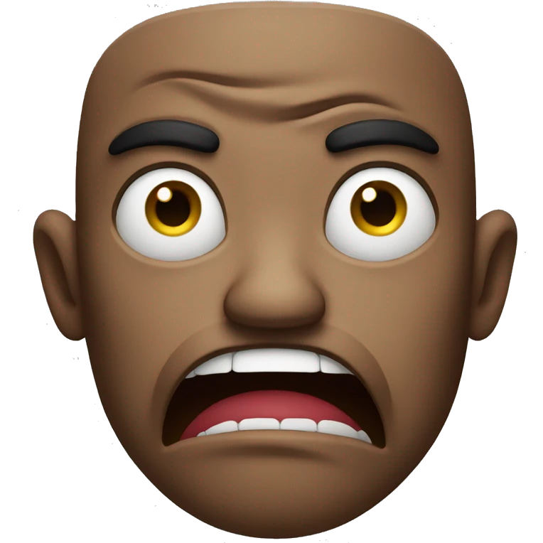 Disgusted face emoji