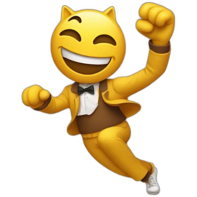 Chat qui danse emoji