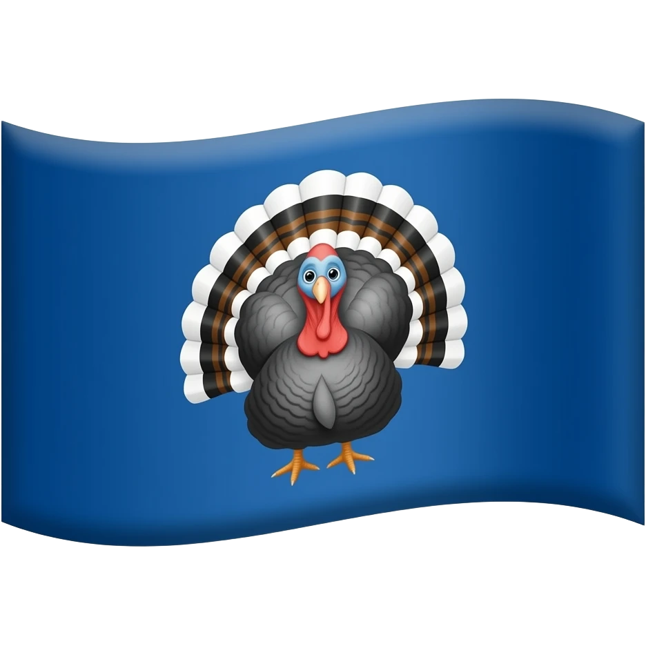 Mavi Türkiye bayrağı emoji