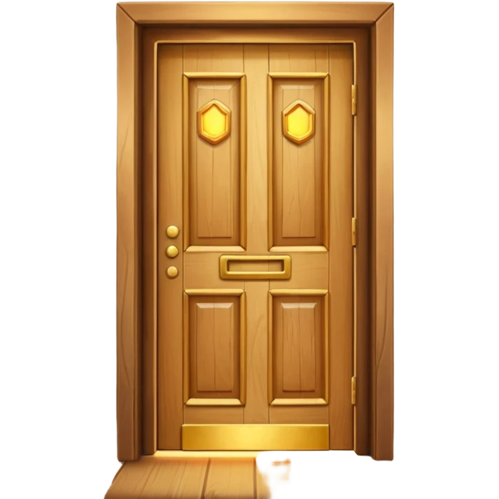 opened door with golden light shining out emoji