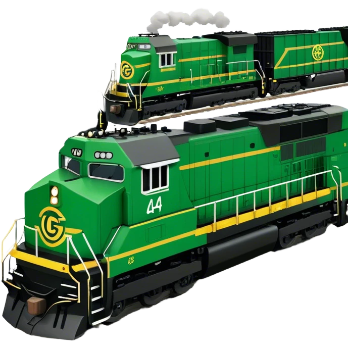 Locomotive (Freight) - GE ES44AC (Model Year: 2021) (Iconic colour: Green and black) emoji
