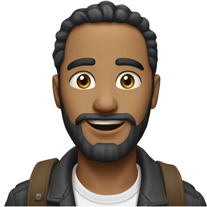Человек с высунутым языком показывающий жест рок emoji
