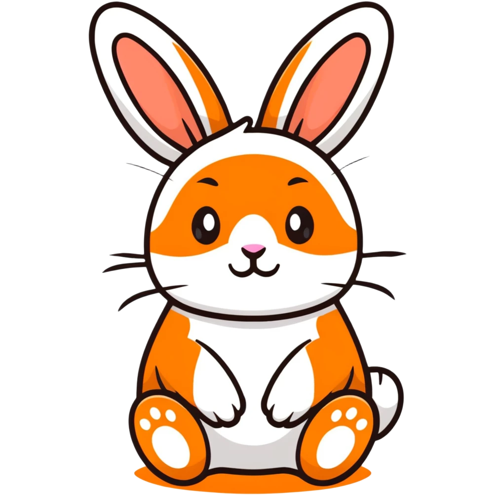 adorable blue bunny rabbit emoji