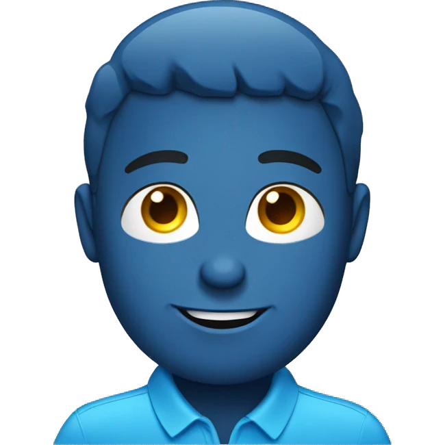 dripping wet blue polo shirt emoji
