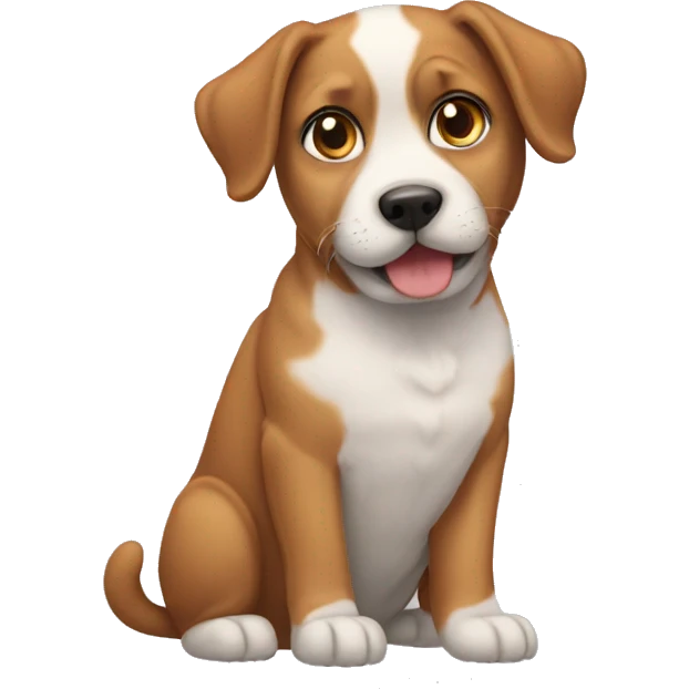 Dog mixed with a cat emoji