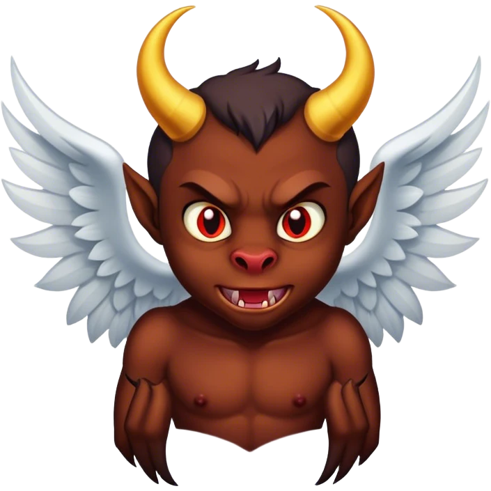 Devil's angel emoji