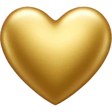 Small gold heart emoji