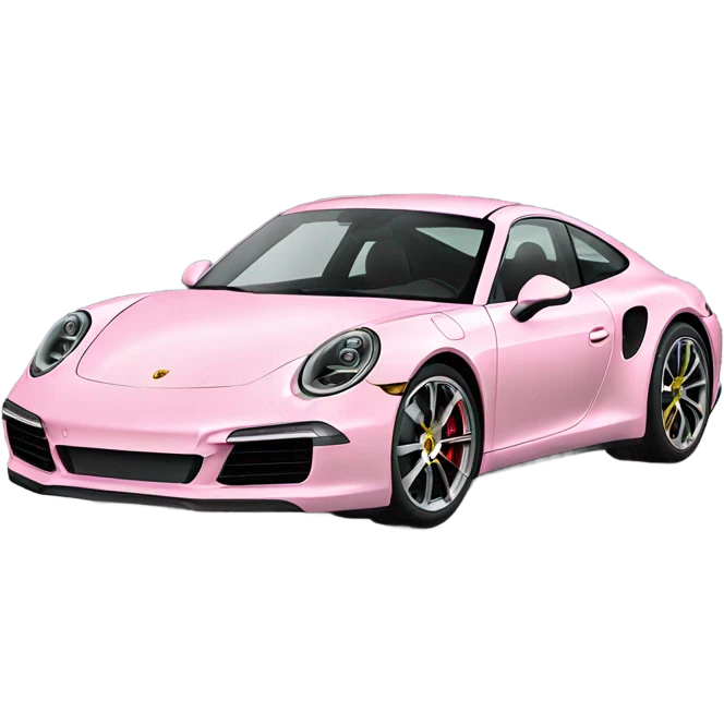Light pink  new Porsche 911  emoji