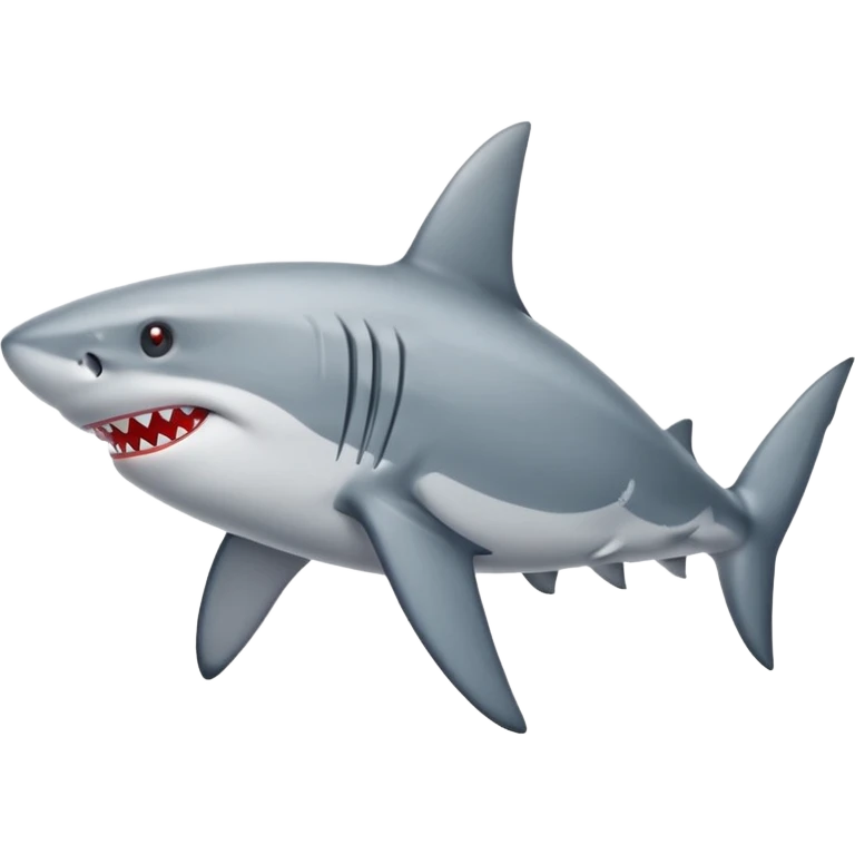 Shark wearing red shoes emoji