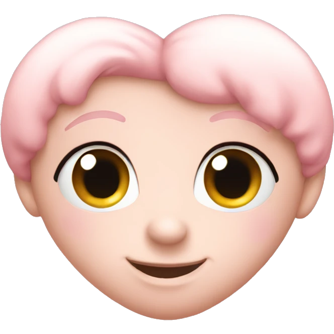 Pastel pink heart emoji