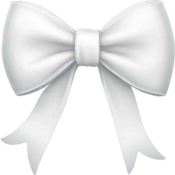 white bow emoji
