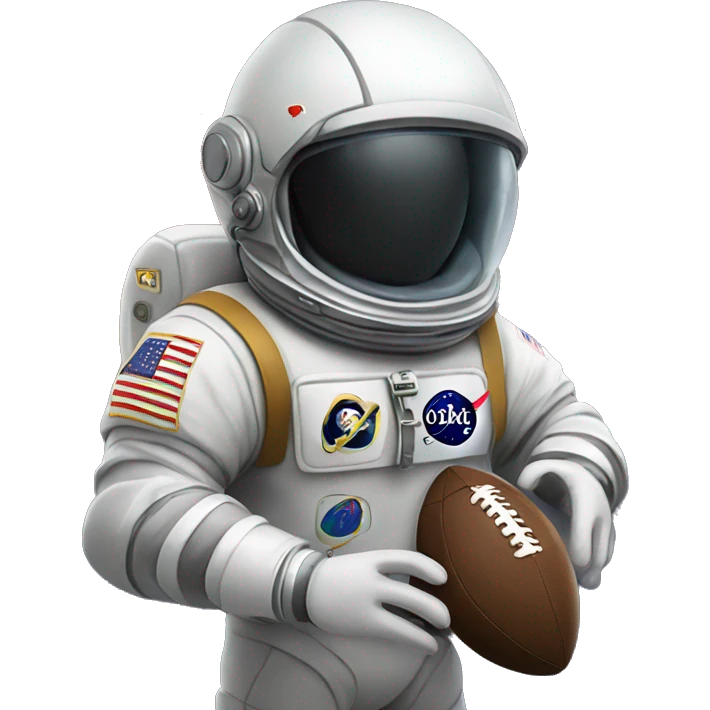 Football playing astronaut  emoji