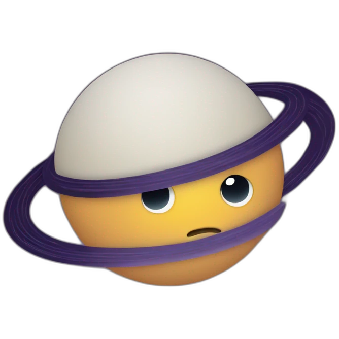 Bored Saturn emoji