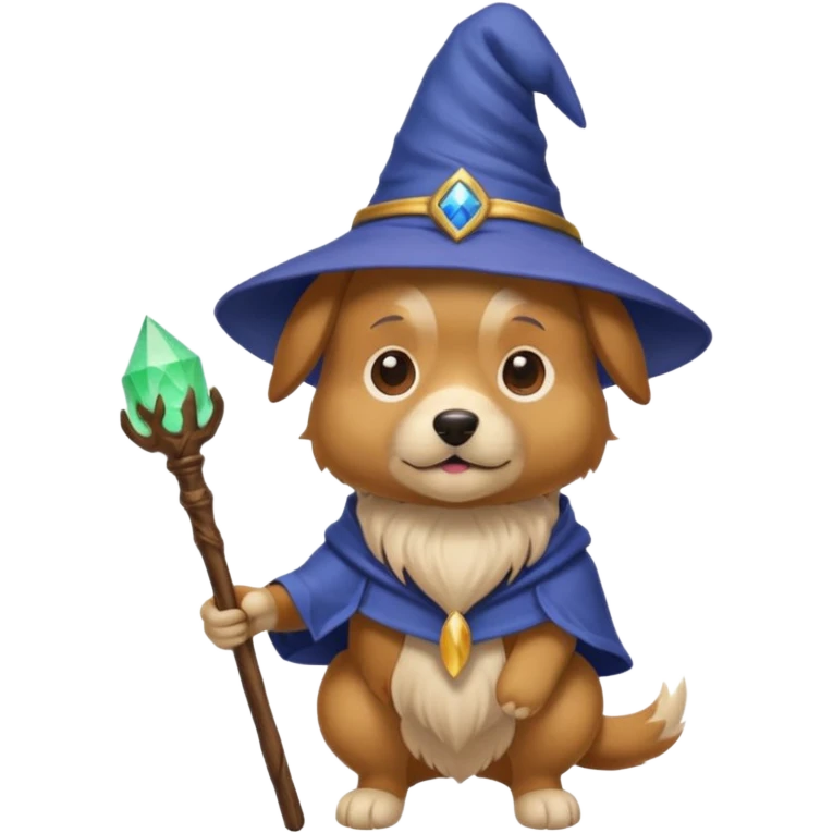 Dog wizard emoji