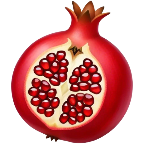Pomegranate fruit emoji