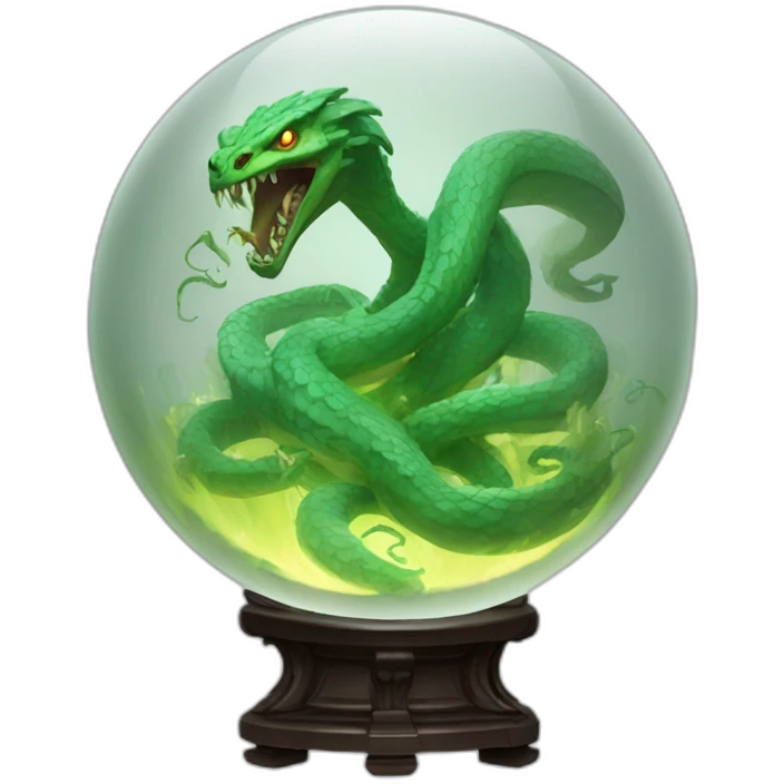 hydra in breacking crystal ball emoji