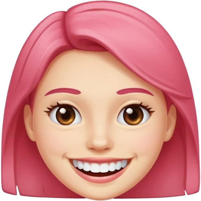 white tooth with a blushing smile emoji