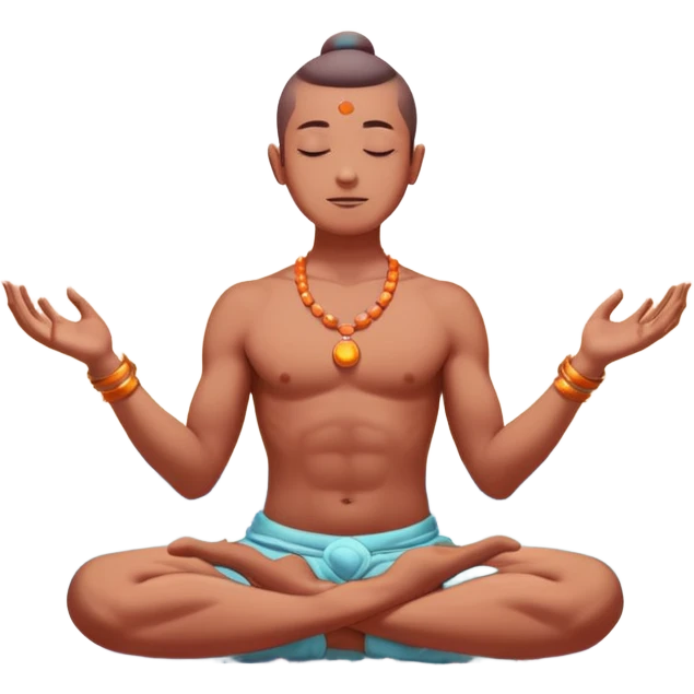 "A levitating yogi in a meditative pose, glowing capsule pills floating above each hand. Detailed anime-style background with floating mountains, cherry blossoms, and sunrise sky. Cartoonish, vibrant colors, soft lighting, magical atmosphere. Vertical 9:16 format, ideal for TikTok. emoji