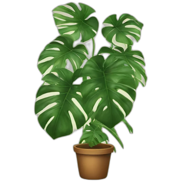 Monstera plant emoji