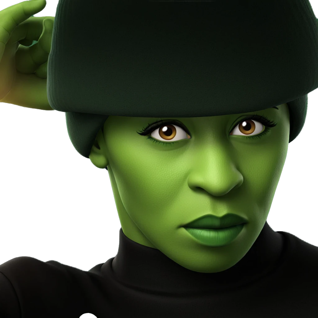 green skinned boy with hat emoji