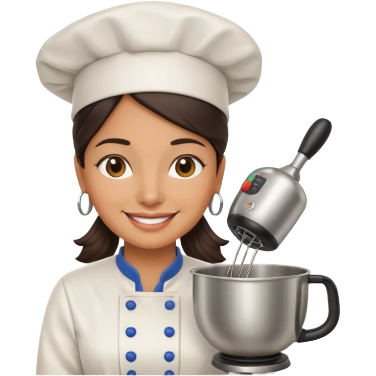 cocinera mujer con batidora emoji
