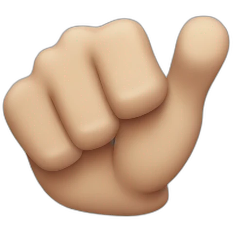 Thumbs down emoji