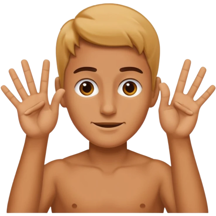 Some one doing six seven emoji