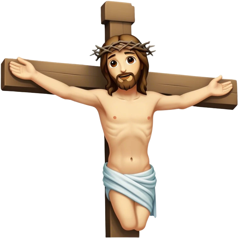 Jesus on a cross emoji