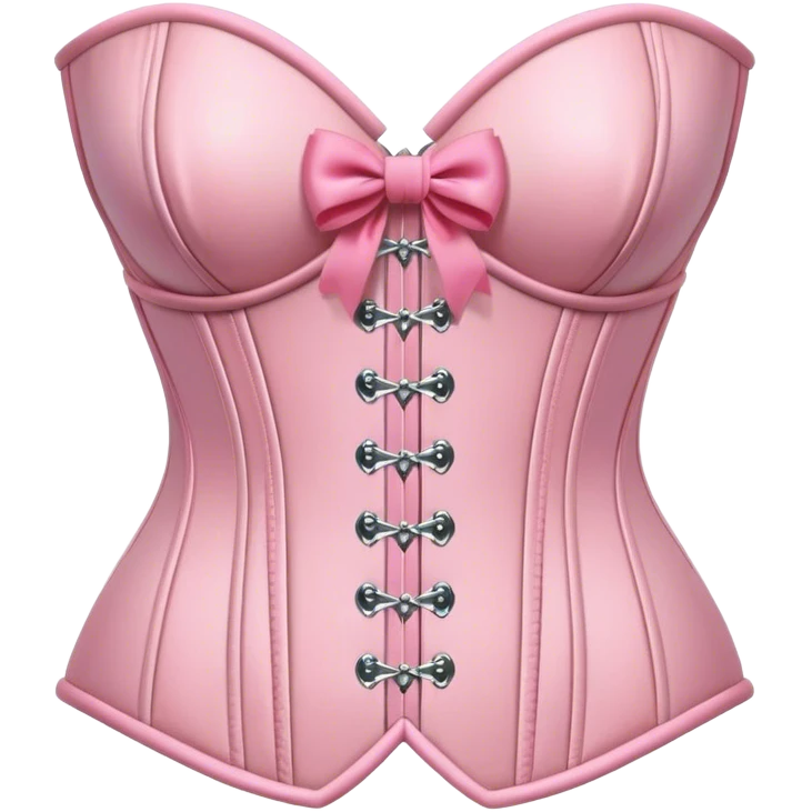 Pink corset with bows emoji