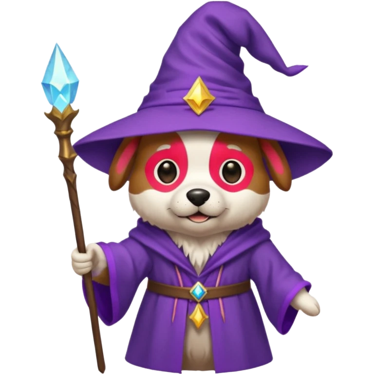 Dog wizard emoji