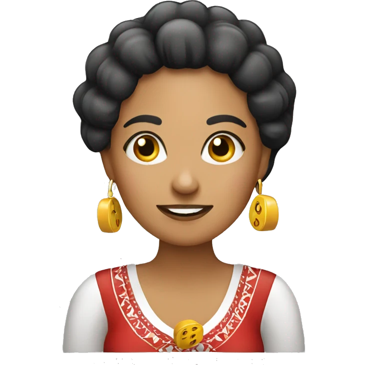 Lady playing Mexican Bingo emoji