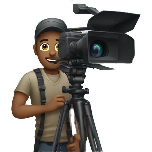 Large camera man emoji