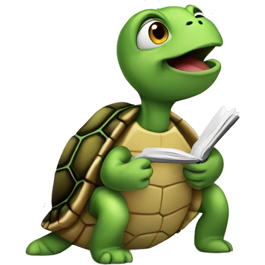 Turtle talking notes  emoji