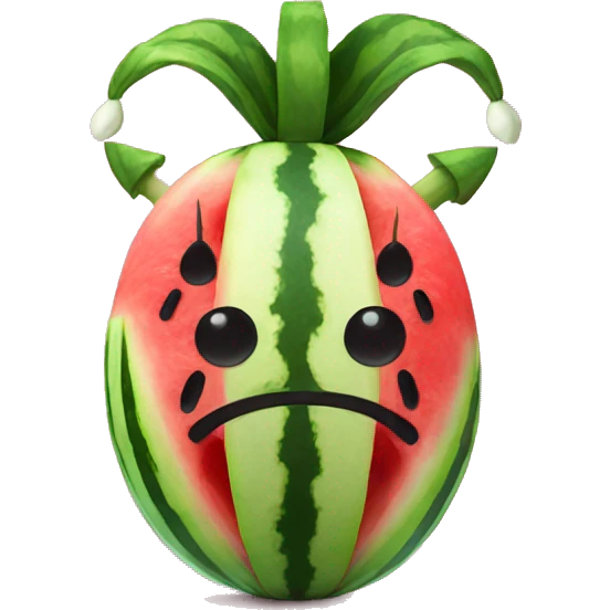 Watermelon with horns  emoji