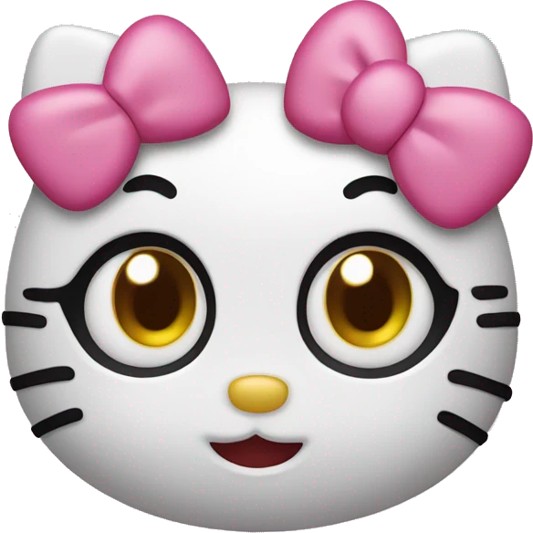 hello kitty with heart eyes  emoji
