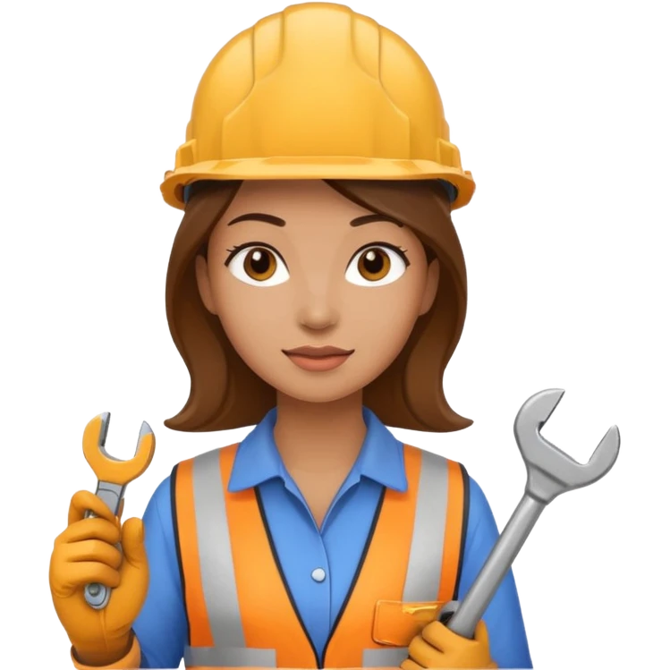 woman construction worker emoji