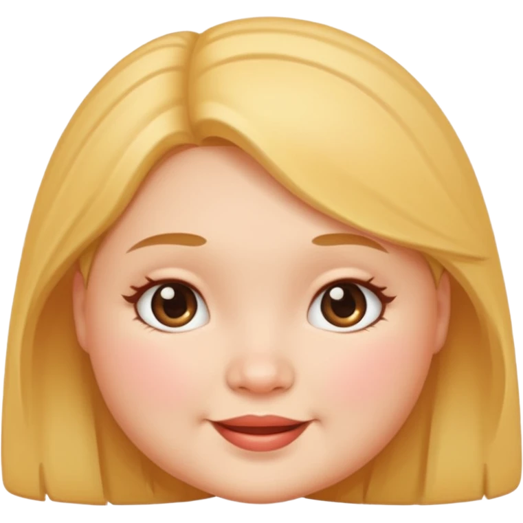Chubby face girl emoji